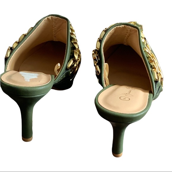 Jessica Carlyle heels - Olive, Size7 - Picture 8 of 13
